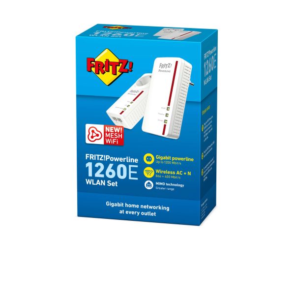 FRITZ!Powerline 1260E WLAN Set Edition International (20002819)
