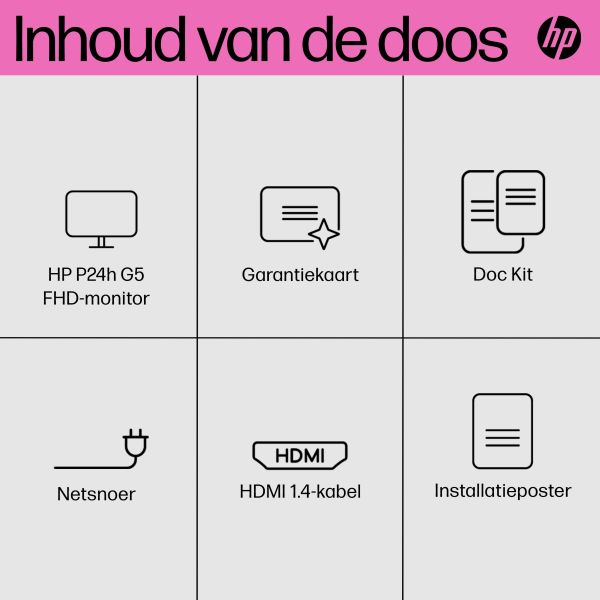 HP P24h G5 FHD-monitor (64W34AA)