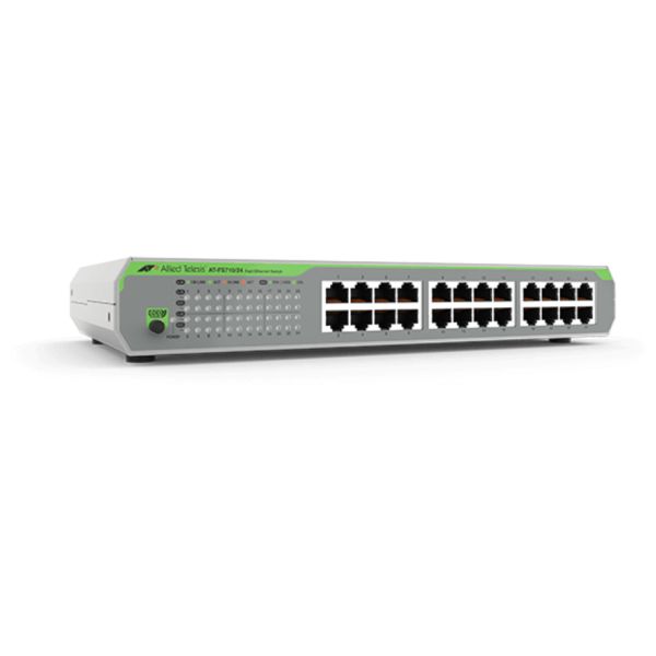 Allied Telesis FS710/24 Unmanaged Fast Ethernet (10/100) Grijs (AT-FS710/24-50)