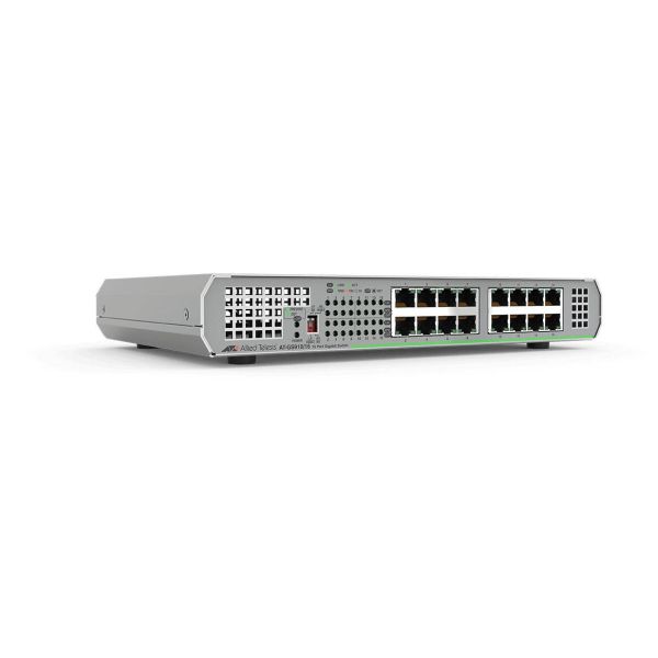 Allied Telesis AT-GS910/16-30 netwerk-switch Unmanaged Gigabit Ethernet (10/100/1000) 1U Grijs (AT-GS910/16-30) Allied Telesis AT-GS910/16-30 netwerk-switch Unmanaged Gigabit Ethernet (10/100/1000) 1U Grijs (AT-GS910/16-30)