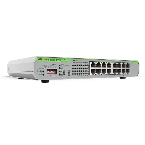 Allied Telesis AT-GS920/16-30 netwerk-switch Unmanaged Gigabit Ethernet (10/100/1000) 1U Grijs (AT-GS920/16-30) Allied Telesis AT-GS920/16-30 netwerk-switch Unmanaged Gigabit Ethernet (10/100/1000) 1U Grijs (AT-GS920/16-30)