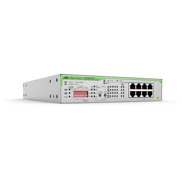 Allied Telesis AT-GS920/8PS-50 Managed Gigabit Ethernet (10/100/1000) Power over Ethernet (PoE) 1U Grijs (AT-GS920/8PS-50)