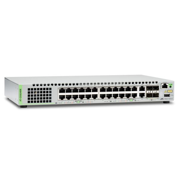 Allied Telesis AT-GS924MX-50 Managed L2 Gigabit Ethernet (10/100/1000) Grijs (AT-GS924MX-50) Allied Telesis AT-GS924MX-50 Managed L2 Gigabit Ethernet (10/100/1000) Grijs (AT-GS924MX-50)