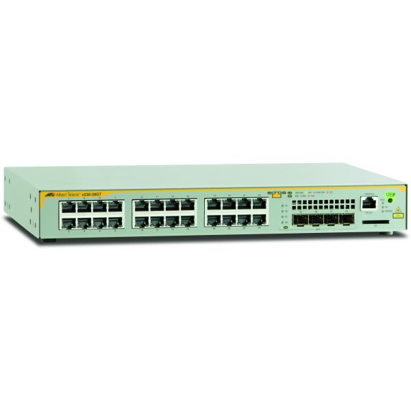 Allied Telesis AT-x230-28GT-50 Managed L3 Gigabit Ethernet (10/100/1000) 1U Grijs (AT-X230-28GT-50) Allied Telesis AT-x230-28GT-50 Managed L3 Gigabit Ethernet (10/100/1000) 1U Grijs (AT-X230-28GT-50)