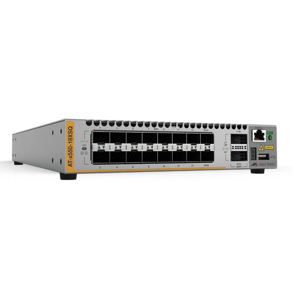 Allied Telesis AT-X550-18XSQ-30 netwerk-switch Managed L3 10G Ethernet (100/1000/10000) Grijs (AT-X550-18XSQ-30)