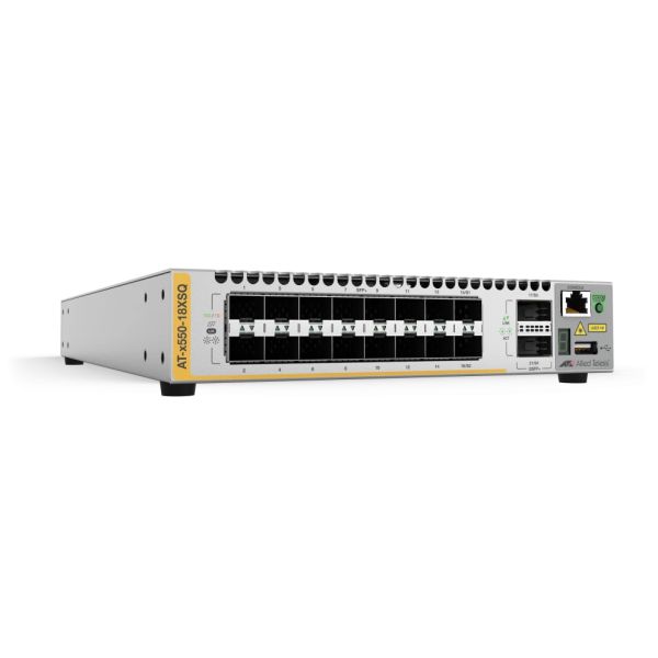 Allied Telesis AT-X550-18XSQ-B55 netwerk-switch Managed L3 10G Ethernet (100/1000/10000) Grijs (AT-X550-18XSQ-B55) Allied Telesis AT-X550-18XSQ-B55 netwerk-switch Managed L3 10G Ethernet (100/1000/10000) Grijs (AT-X550-18XSQ-B55)
