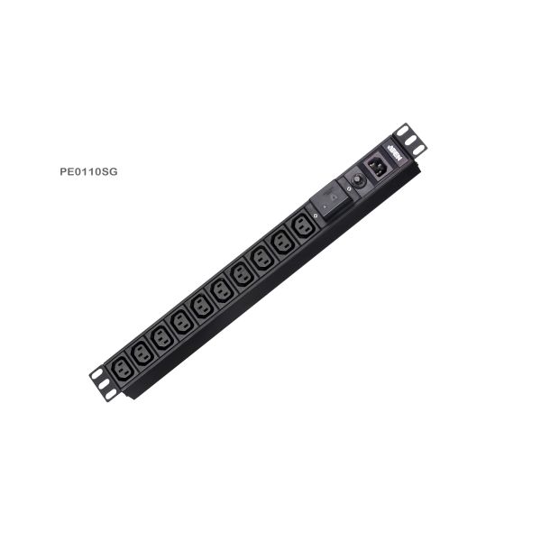 ATEN Standaard 1U PDU met overspanningsbeveiliging (PE0110SG-AT-G)