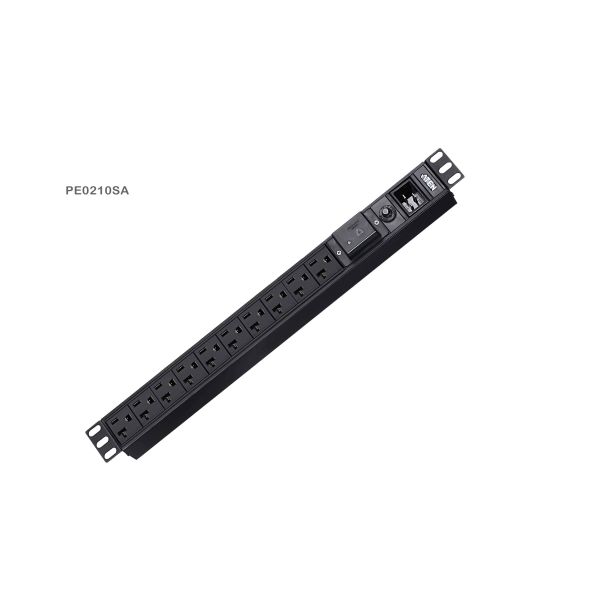 ATEN Standaard 1U PDU met overspanningsbeveiliging (PE0210SG-AT-G)