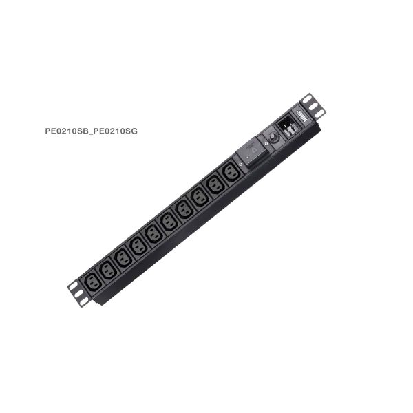 ATEN Standaard 1U PDU met overspanningsbeveiliging (PE0210SG-AT-G)