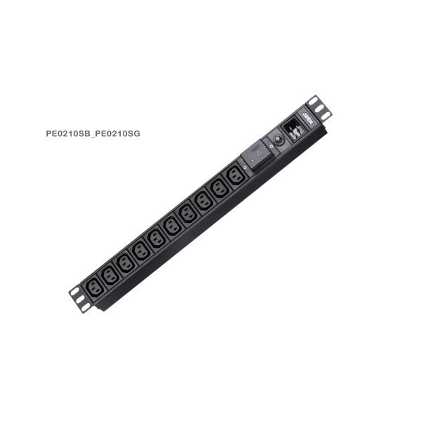 ATEN Standaard 1U PDU met overspanningsbeveiliging (PE0210SG-AT-G)