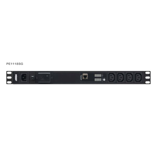 ATEN Basis 1U PDU met meter en piekbescherming (PE1118SG-AT-G)