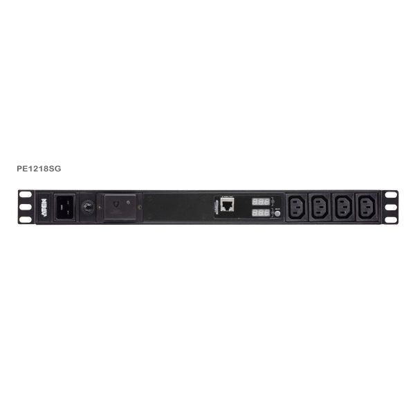 ATEN Basis 1U PDU met meter en piekbescherming (PE1218SG-AT-G)
