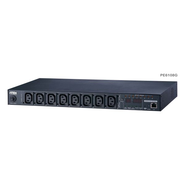 ATEN 15A/10A 8-uitgangen 1U gemeten en geschakeld eco PDU (PE6108G-ATA-G)