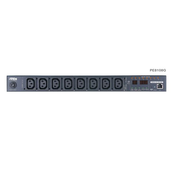 ATEN 15A/10A 8-uitgangen 1U gemeten en geschakeld eco PDU (PE8108G-ATA-G)