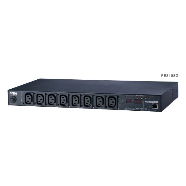 ATEN 15A/10A 8-uitgangen 1U gemeten en geschakeld eco PDU (PE8108G-ATA-G)