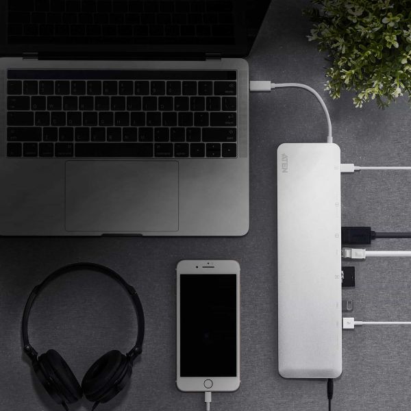 ATEN USB-C Multiport Dock met Power Pass-Through (UH3234-AT)