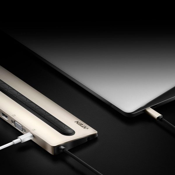 ATEN USB-C Multiport Dock met Power Pass-Through (UH3237-AT)