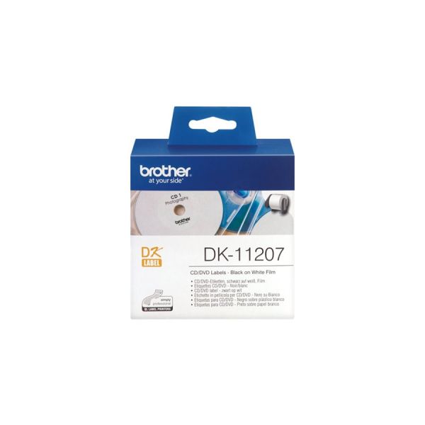 Brother CD-/DVD-labels film 58 x 58 mm (DK-11207) Brother CD-/DVD-labels film 58 x 58 mm (DK-11207)