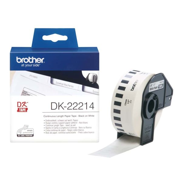 Brother Doorlopende papiertape 12 mm (DK-22214) Brother Doorlopende papiertape 12 mm (DK-22214)