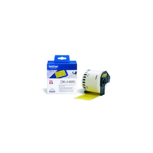 Brother DK-44605 Continuous Removable Yellow Paper Tape (62mm) Geel (DK-44605)