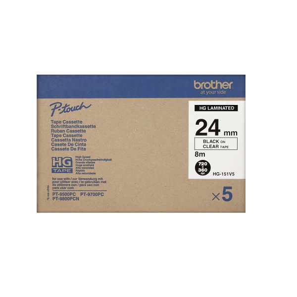 Brother HG-151V5 labelprinter-tape (HG-151V5)