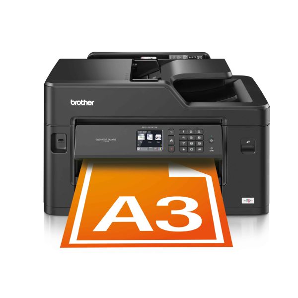 Brother 5 in 1 - Netwerk A3/A4 kleurenprinter - flatbed kleurencopier - kleurenscanner - kleurenfax - interne duplexunit & Wireless (MFC-J5330DW)