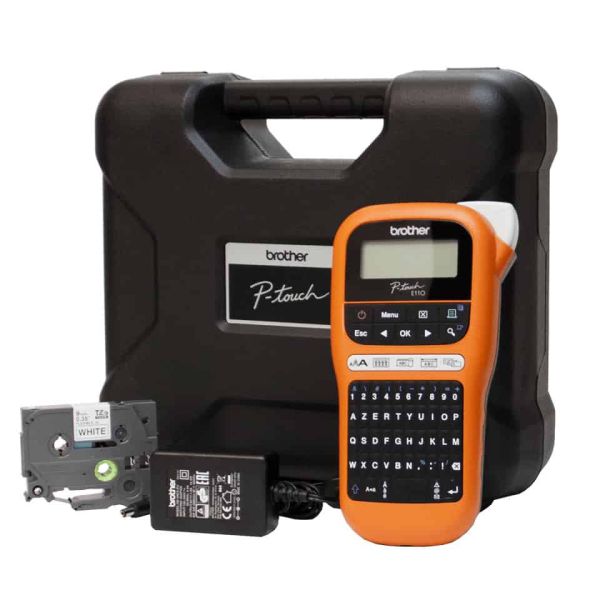 Brother PTE110VPYP1 labelprinter 180 x 180 DPI 20 mm/sec TZe QWERTY (PT-E110VP) Brother PTE110VPYP1 labelprinter 180 x 180 DPI 20 mm/sec TZe QWERTY (PT-E110VP)