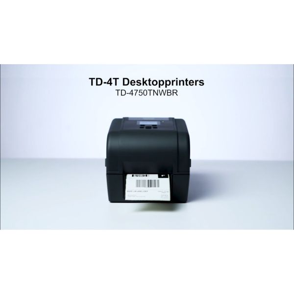 Brother TD-4750TNWBR labelprinter Direct thermisch/Thermische overdracht 300 x 300 DPI 152 mm/sec Bedraad en draadloos Ethernet LAN Wifi Bluetooth (TD-4750TNWBR)