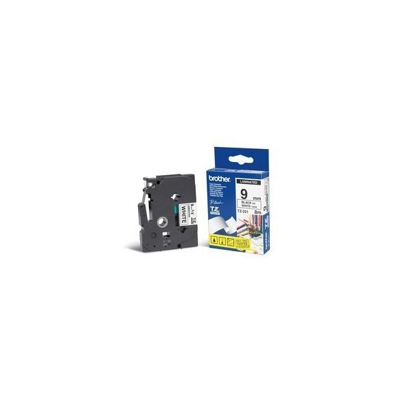 Brother TZe-221 labelprinter-tape Zwart op wit (TZE-221)