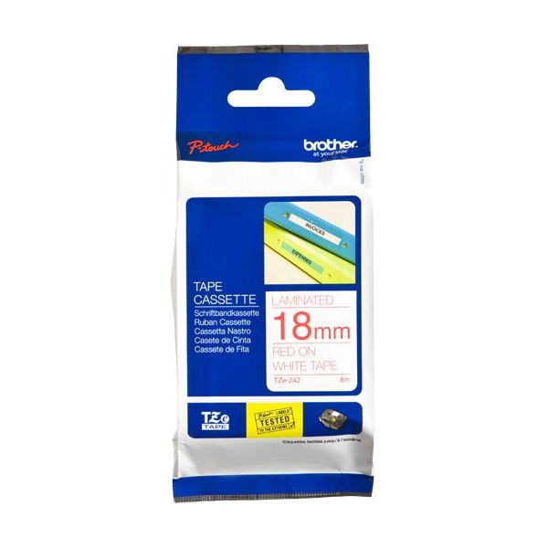 Brother Tape gelamineerd 18mm (TZE-242)