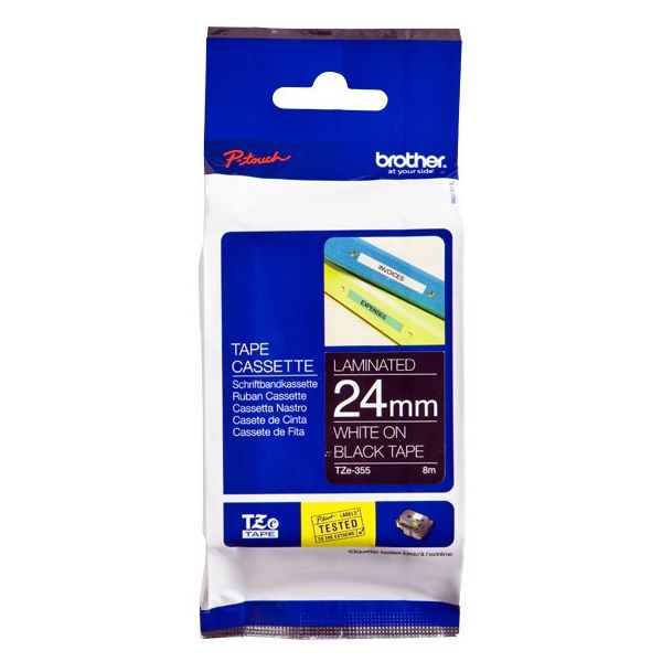 Brother Tape gelamineerd 24mm (TZE-355)