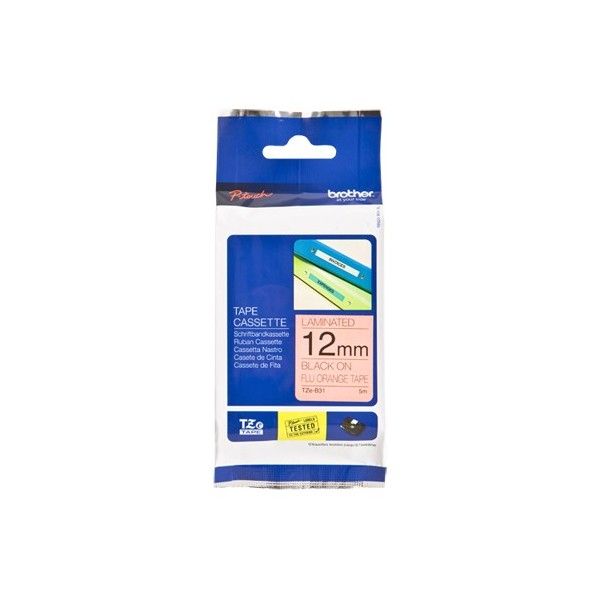 Brother Tape gelamineerd 12mm (TZE-B31) Brother Tape gelamineerd 12mm (TZE-B31)