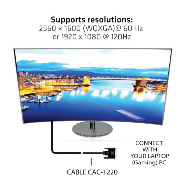 CLUB3D DVI-D Dual Link (24+1) Cable Bidirectional M/M 10m/ (CAC-1220)