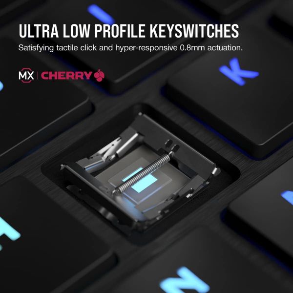 Corsair K100 AIR toetsenbord USB + RF Wireless + Bluetooth QWERTY Engels Zwart (CH-913A01U-NA)