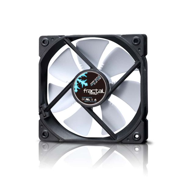 Fractal Design Dynamic X2 GP-12 PWM Computer behuizing Ventilator 12 cm Zwart, Wit (DYN-X2-GP12-PWM-WT)