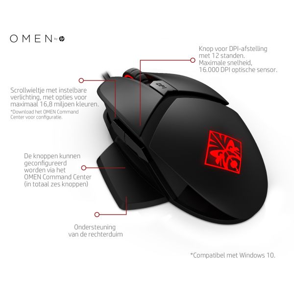 HP OMEN by Reactor muis (2VQ54EA#ABH)