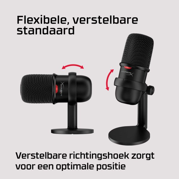 HyperX SoloCast - USB Microphone (White) Wit Microfoon voor spelcomputers (519T2AA)