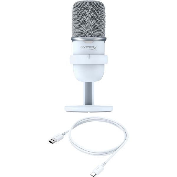 HyperX SoloCast - USB Microphone (White) Wit Microfoon voor spelcomputers (519T2AA)