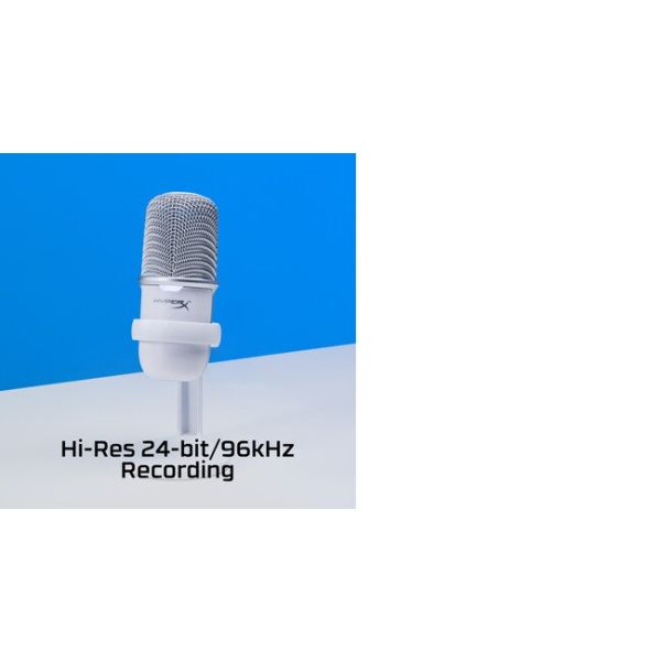 HyperX SoloCast - USB Microphone (White) Wit Microfoon voor spelcomputers (519T2AA)
