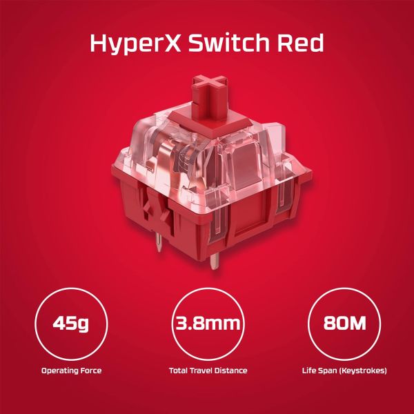 HyperX Alloy Origins Core PBT HX Red - Mechanical Gaming Keyboard (639N7AA)