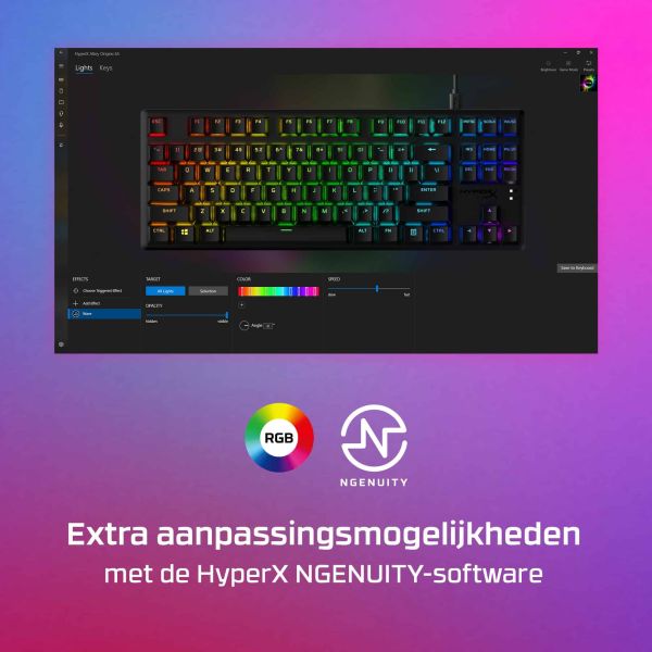 HyperX Alloy Origins Core PBT HX Red - Mechanical Gaming Keyboard (639N7AA)