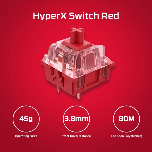 HyperX Alloy Origins Core PBT HX Red - Mechanical Gaming Keyboard (639N7AA)