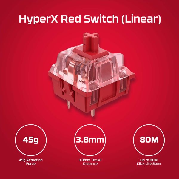 HyperX Alloy Origins Core PBT HX Red - Mechanical Gaming Keyboard (639N7AA)