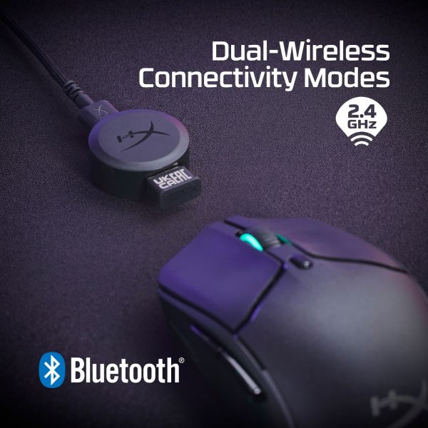 HyperX Pulsefire Haste 2 - draadloze gamingmuis (wit) (6N0A9AA)