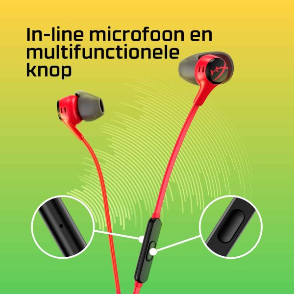 HyperX Cloud Earbuds II rood (705L8AA)