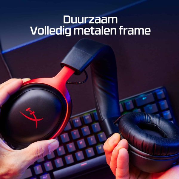 HP HyperX Cloud III - Gamingheadset (zwart/rood) (727A9AA)