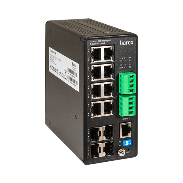 BAROX Switch für Hutschienenmontage, (RY-804GBTME)