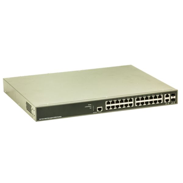 barox Switch 26-Port 26X10/100/1000TX, RJ45 2x100/1000FX (RY-LGSP23-26)