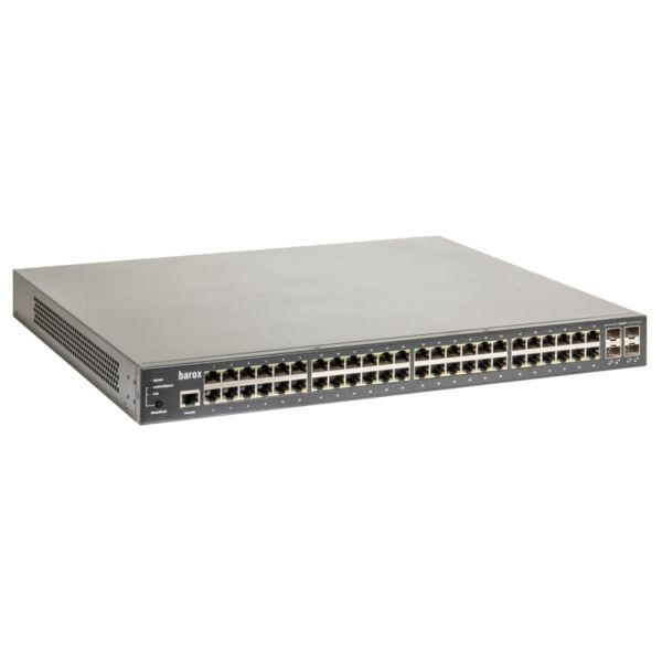 barox Switch 48-Port 48x10/100/1000TX PoE 4x1G/10G SFP Monta (RY-LGSPTR28-52)
