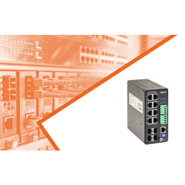 barox Switch 8-Port 8x10/100/1000TX RJ45 PoE/+ 4x100/1000FX (RY-LPIGE-804GBTME)
